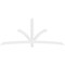 Ekena Millwork Davenport Architectural Grade PVC Gable Bracket, 108"W x 45"H x 2"D x 4"F, 10/12 Pitch GBP108X45X0204DAV00 - alternate 2